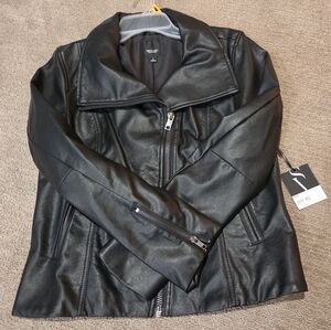 Simply Vera Vera Wang Black Leather Jacket